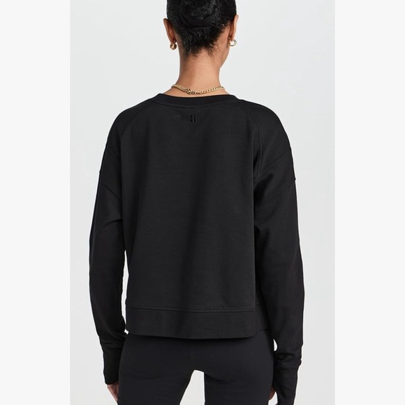 #15 SWEATY BETTY BLACK SWEATER TOP LONG SLEEVE - Picture 4 of 6